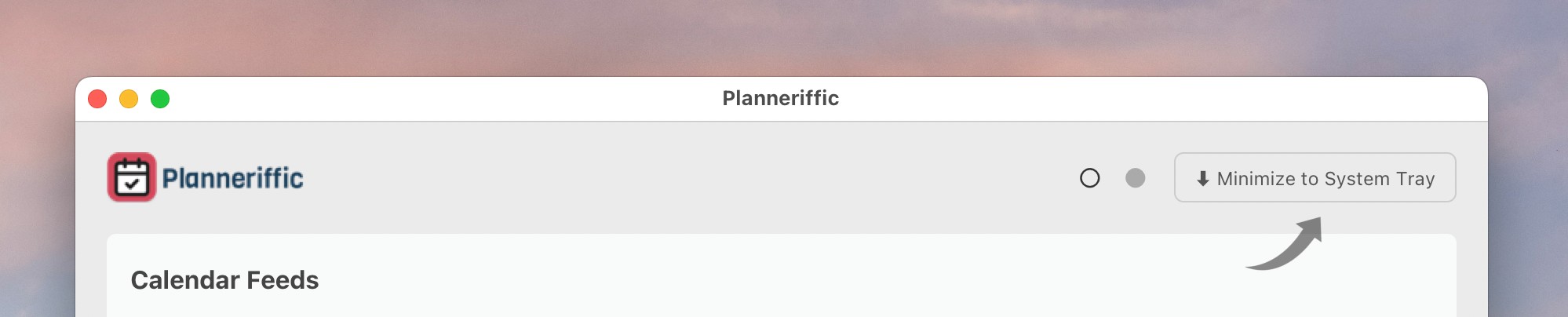 Planneriffic Minimize to System Tray for reMarkable Paper Pro Move daily planner calendar sync