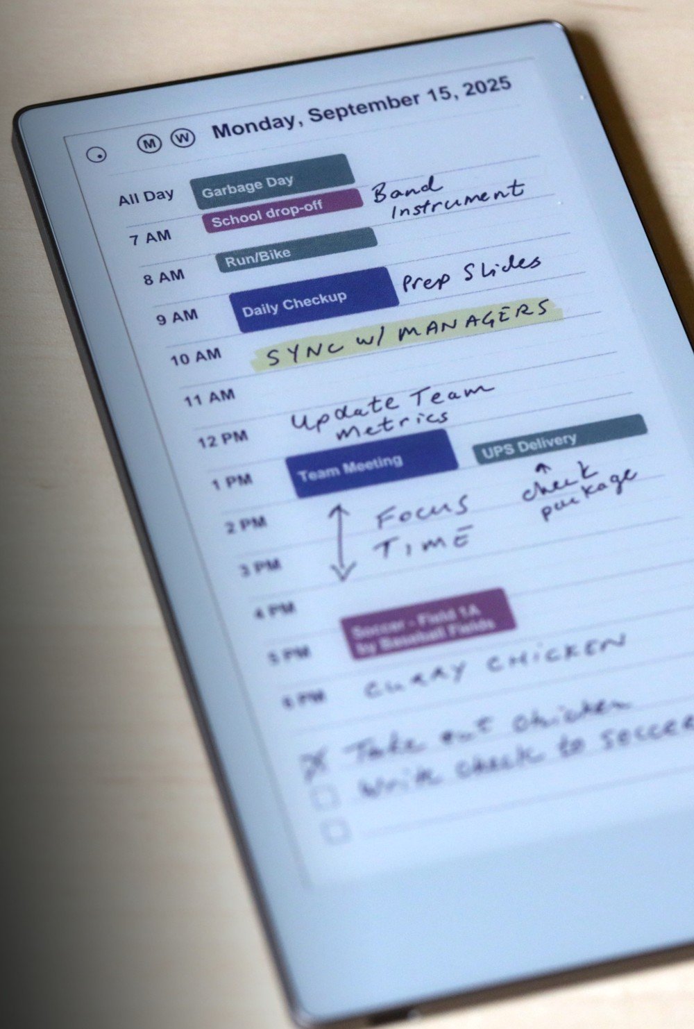 Planneriffic Calendar Sync Interface