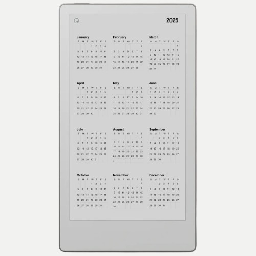 Year view with 12 month calendar grid